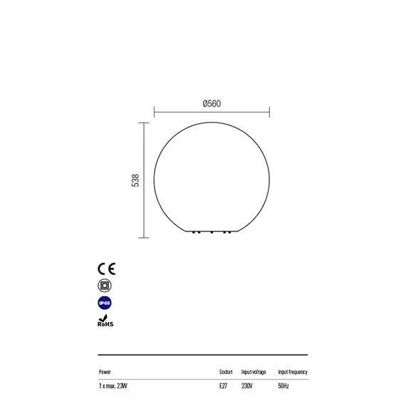 Градинска сфера BALOO 9971 Redo IP65 | Osvetlenieto.bg