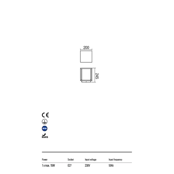 Градински стълб  VITRA 9109 Redo IP54 | Osvetlenieto.bg