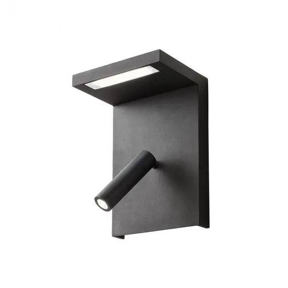 LED Аплик AGOS 01-1500 Redo 1x6W+1x3W 3000K BLACK | Osvetlenieto.bg