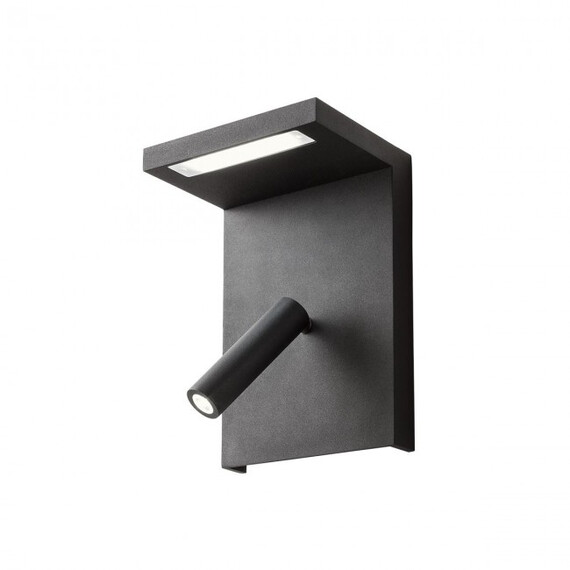 LED Аплик AGOS 01-1500 Redo 1x6W+1x3W 3000K BLACK | Osvetlenieto.bg