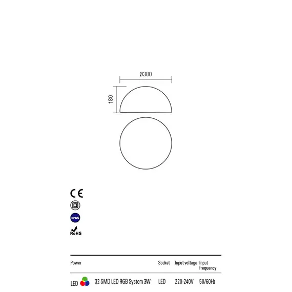 LED Градинска сфера BLOB 90168 Redo IP65 | Osvetlenieto.bg