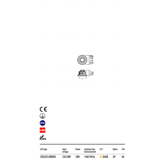 LED Луна за вграждане в земя XENO 9584 Redo IP65 | Osvetlenieto.bg