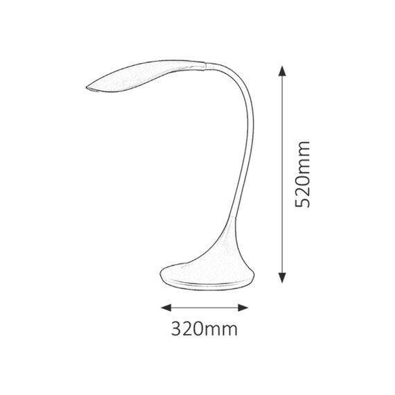 LED работна лампа Dominic 4167 Rabalux 4.5W 3000K | Osvetlenieto.bg