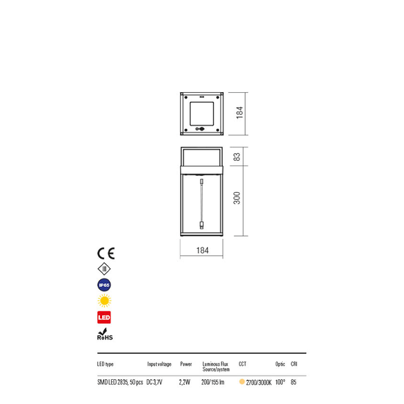 LED Соларна лампа SOL 90267 Redo IP65 | Osvetlenieto.bg LED Соларна лампа SOL 90267 Redo IP65 | Osvetlenieto.bg