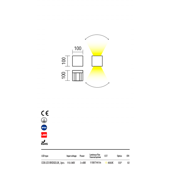 LED Външен аплик VARY 90175 Redo IP54 | Osvetlenieto.bg