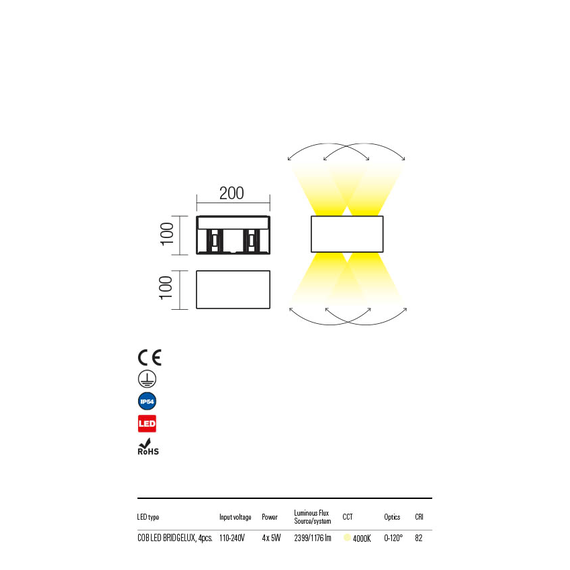 LED Външен аплик VARY 90301 Redo IP54 | Osvetlenieto.bg