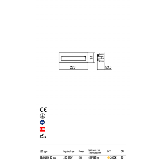 LED Външен аплик за стена IGOR 9092 Redo IP54 | Osvetlenieto.bg