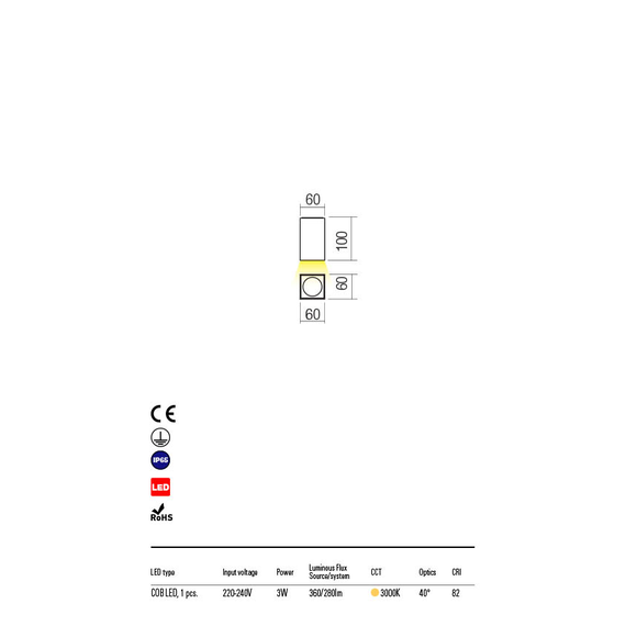 LED Външен плафон QUAD 90090 Redo IP65 | Osvetlenieto.bg