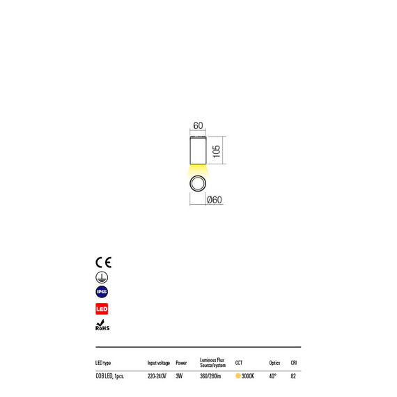 LED Външен плафон RAM 90083 Redo IP65 | Osvetlenieto.bg