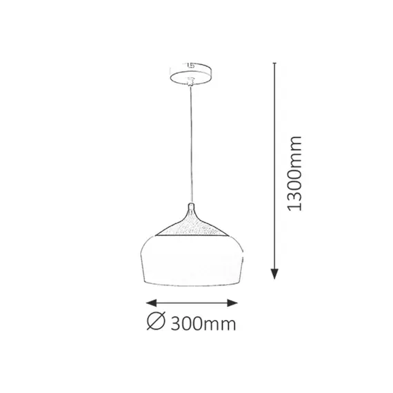 Пендел Sadie 2563 Rabalux 1xE27 | Osvetlenieto.bg