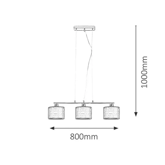 Полилей Anastasia 2630 Rabalux 3xE27 | Osvetlenieto.bg