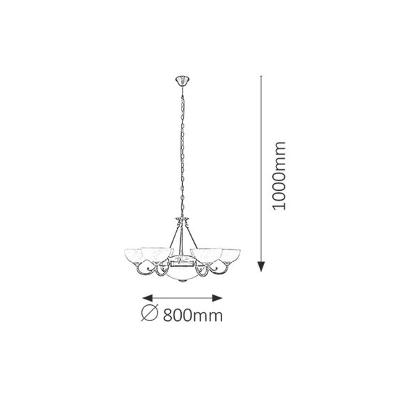 Полилей Marlene 8546 Rabalux 6xE14/2xE27 | Osvetlenieto.bg Полилей Marlene 8546 Rabalux 6xE14/2xE27 | Osvetlenieto.bg