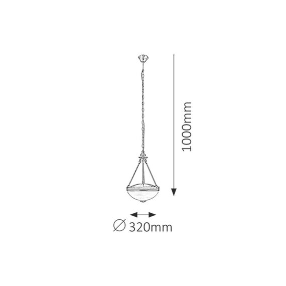 Полилей Marlene 8547 Rabalux 2xE27 | Osvetlenieto.bg