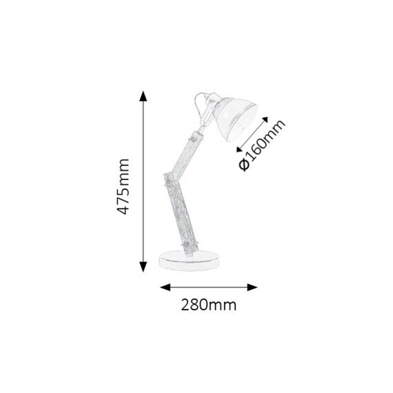 Vintage настолна лампа Aksel 4199 Rabalux 1xE14 | Osvetlenieto.bg Vintage настолна лампа Aksel 4199 Rabalux 1xE14 | Osvetlenieto.bg