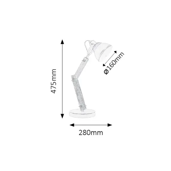 Vintage настолна лампа Aksel 4199 Rabalux 1xE14 | Osvetlenieto.bg