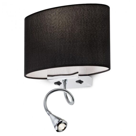Аплик ENJOY 01-679 BK Redo 1X42W E27 + LED 1X1W 3000k | Osvetlenieto.bg