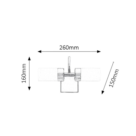 LED аплик за баня Betty 5714 Rabalux 2x4W 4000K | Osvetlenieto.bg
