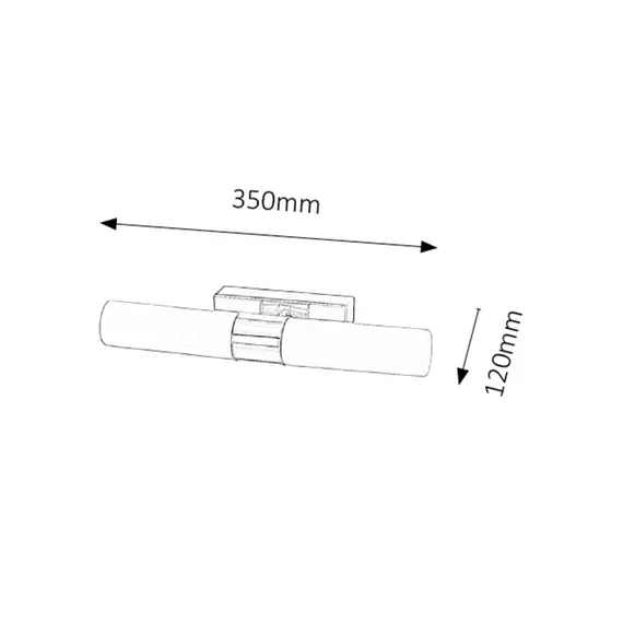 LED аплик за баня Jim 5750 Rabalux 2x5W 4000K | Osvetlenieto.bg