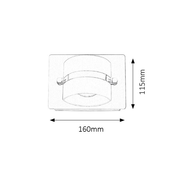 LED аплик за баня Tony 5489 Rabalux 1x5W 4000K | Osvetlenieto.bg