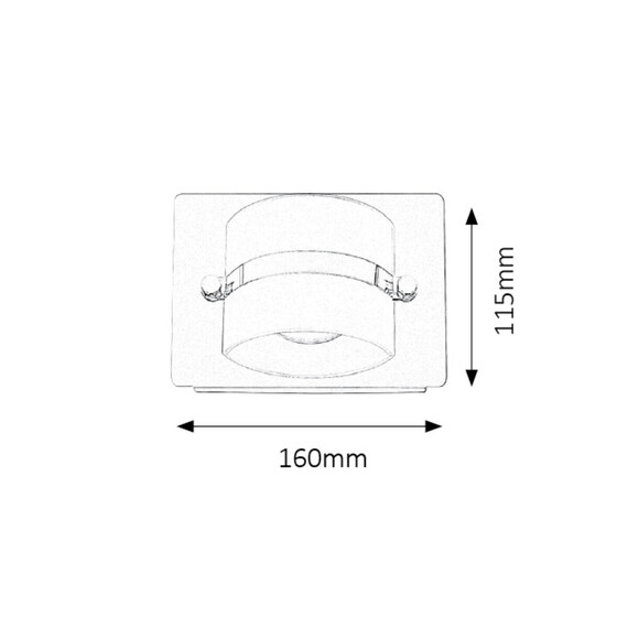 LED аплик за баня Tony 5489 Rabalux 1x5W 4000K | Osvetlenieto.bg