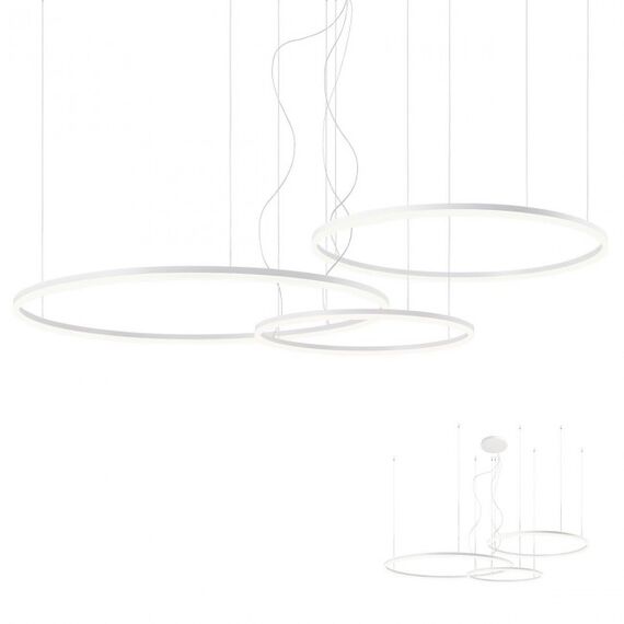 LED Полилей ORBIT 01-1722-TRIAC Redo 163W 3000K D1000+800+600 SAND WHITE | Osvetlenieto.bg