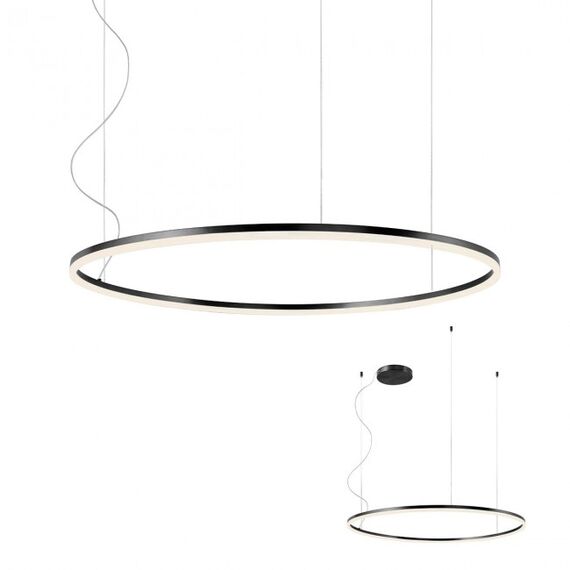 LED Полилей ORBIT 01-1963-TRIAC Redo 66W 4000K D1000 SAND BLACK | Osvetlenieto.bg