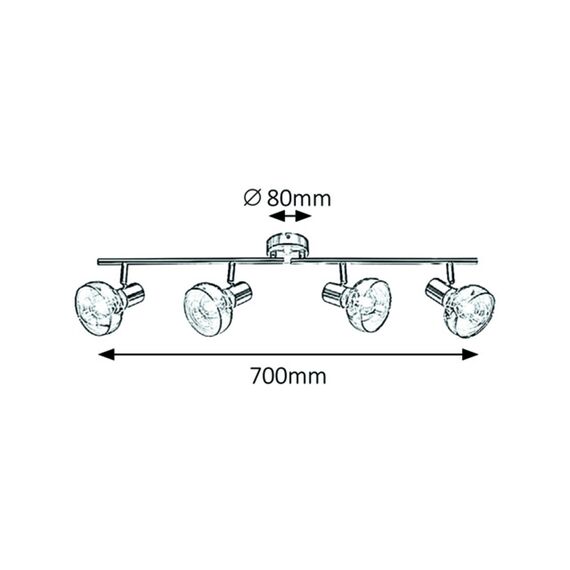 Спот Holly 5550 Rabalux 4xE14 | Osvetlenieto.bg