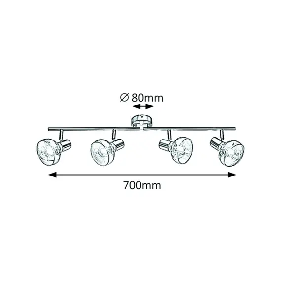 Спот Holly 5550 Rabalux 4xE14 | Osvetlenieto.bg
