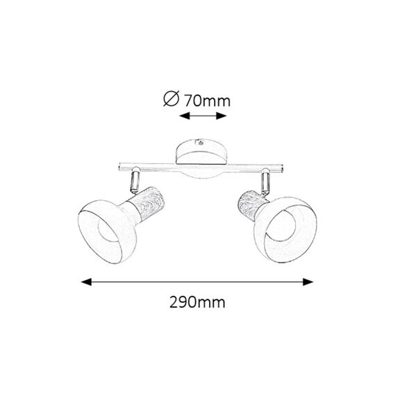 Спот Holly 5944 Rabalux 2xE14 | Osvetlenieto.bg