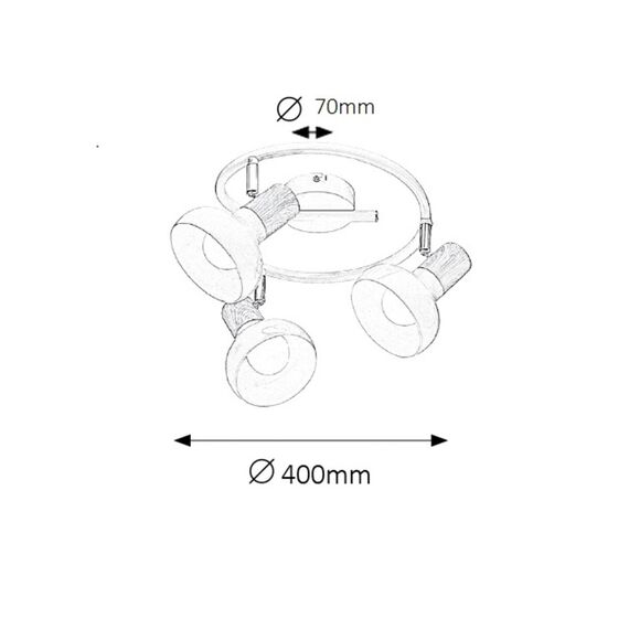 Спот Holly 5946 Rabalux 3xE14 | Osvetlenieto.bg
