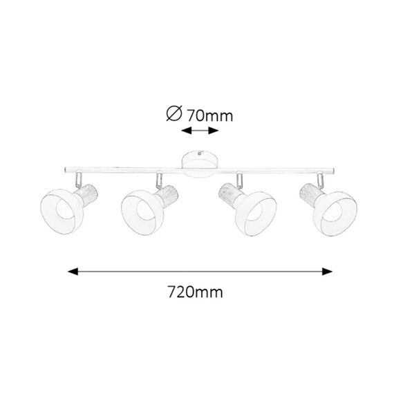 Спот Holly 5947 Rabalux 4xE14 | Osvetlenieto.bg