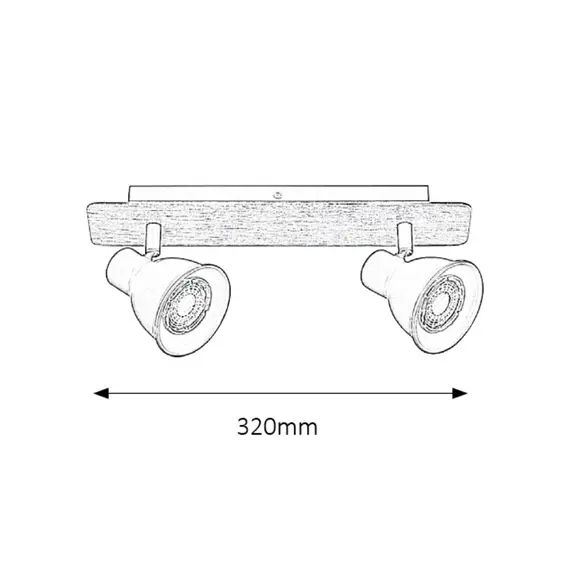 Спот Mac 5903 Rabalux 2xGU10 | Osvetlenieto.bg