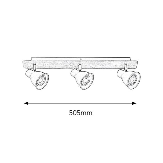 Спот Mac 5904 Rabalux 3xGU10 | Osvetlenieto.bg