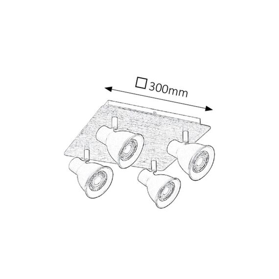 Спот Mac 5905 Rabalux 4xGU10 | Osvetlenieto.bg