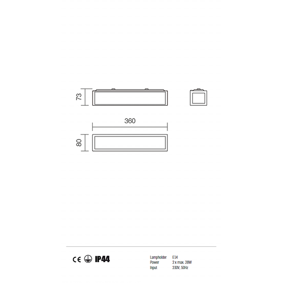 Аплик EGO 01-703 Redo 2X28W E14 | Osvetlenieto.bg Аплик EGO 01-703 Redo 2X28W E14 | Osvetlenieto.bg