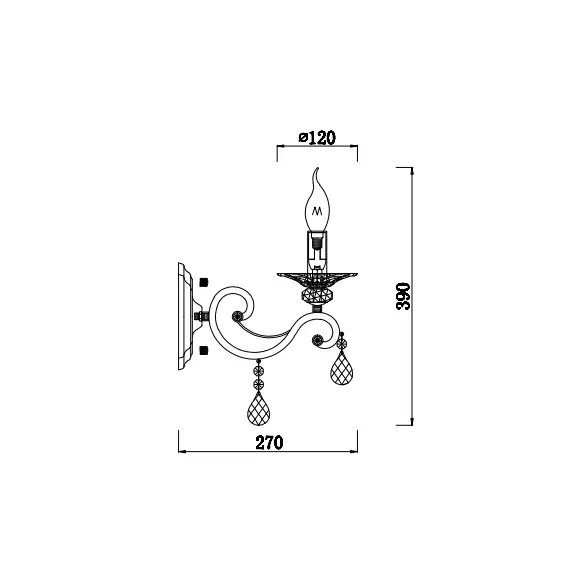 Аплик Grace Maytoni RC247-WL-01-R 1xE14 | Osvetlenieto.bg