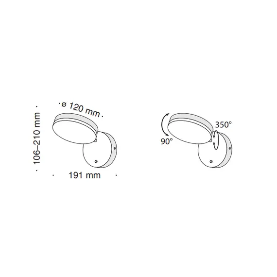 LED Аплик Fad MOD070WL-L8B3K Maytoni 8W 3000K | Osvetlenieto.bg