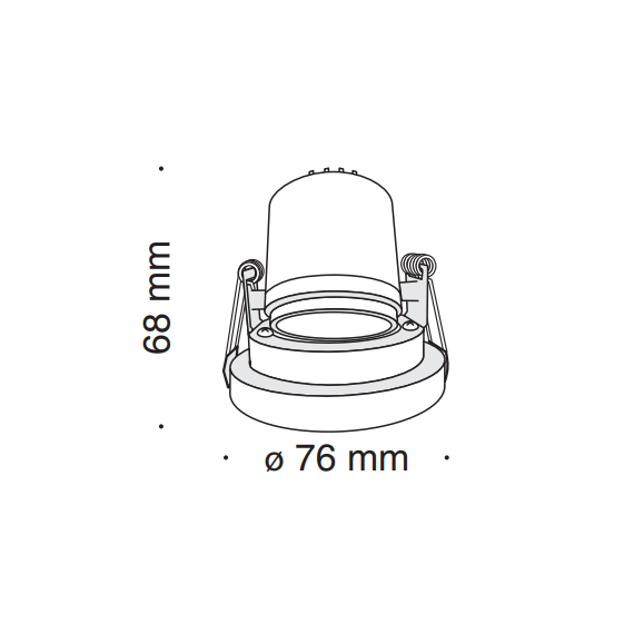 LED Луна за вграждане Kappell DL040-L10CH4K Maytoni 10W 4000K | Osvetlenieto.bg