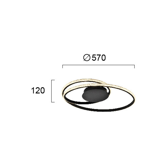 LED Плафон BERLIN 4247700 Viokef 28W 3000K | Osvetlenieto.bg