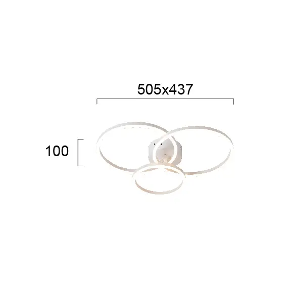 LED Плафон NOLA 4256600 Viokef 27W 3000K | Osvetlenieto.bg