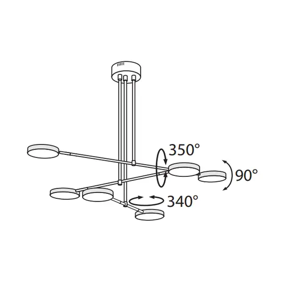 LED Полилей Fad MOD070PL-L38B3K Maytoni 38W 3000K | Osvetlenieto.bg