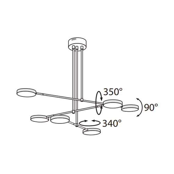 LED Полилей Fad MOD070PL-L38B3K Maytoni 38W 3000K | Osvetlenieto.bg