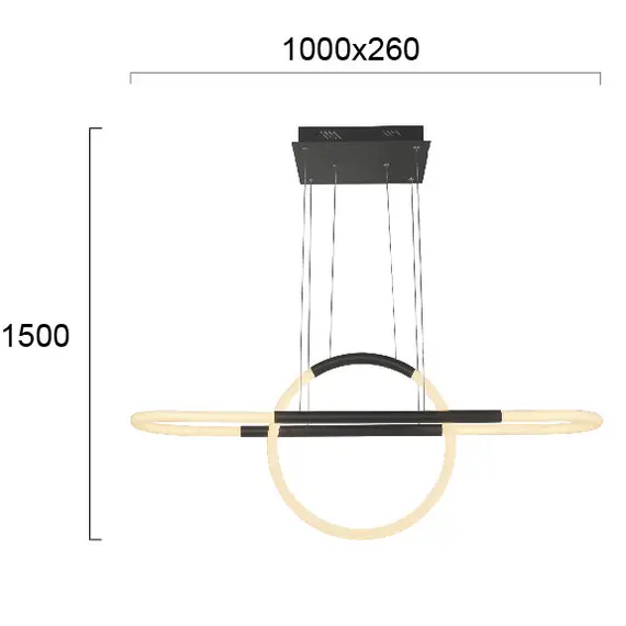 LED Полилей GIROTONDO 4250200 Viokef 30W 3000K | Osvetlenieto.bg