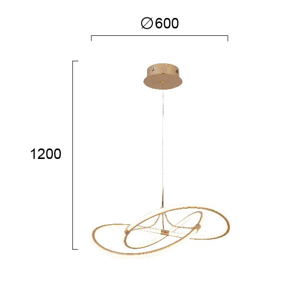 LED Полилей LORRA 4250800 Viokef 60W 3000K | Osvetlenieto.bg