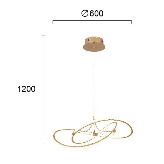 LED Полилей LORRA 4250800 Viokef 60W 3000K | Osvetlenieto.bg