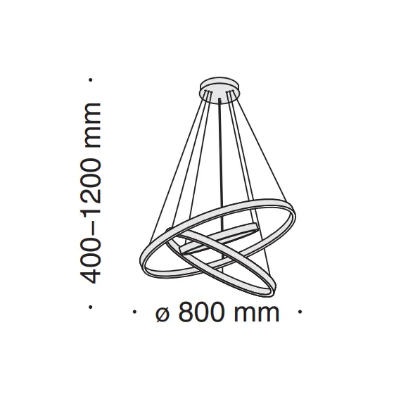 LED полилей Rim MOD058PL-L100B4K Maytoni 115W 4000K | Osvetlenieto.bg