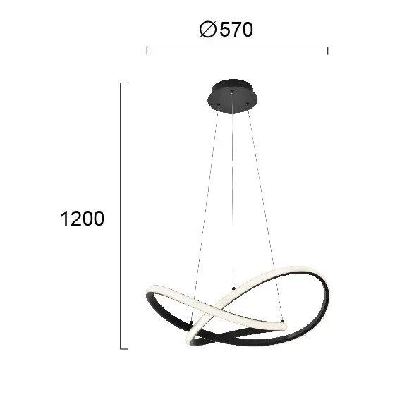 LED Полилей SIGMA 4247800 Viokef 40W 3000K | Osvetlenieto.bg