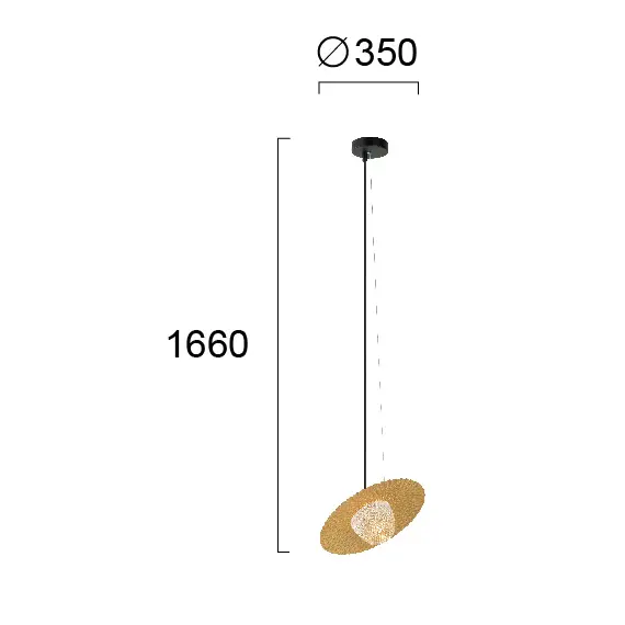 Пендел CARMEN 4246600 Viokef 1xG9 | Osvetlenieto.bg