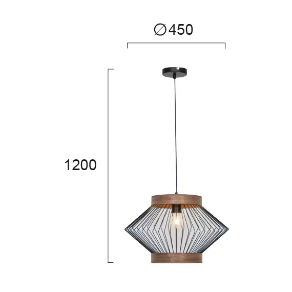 Пендел DARLING 4211900 Viokef 1xE27 | Osvetlenieto.bg