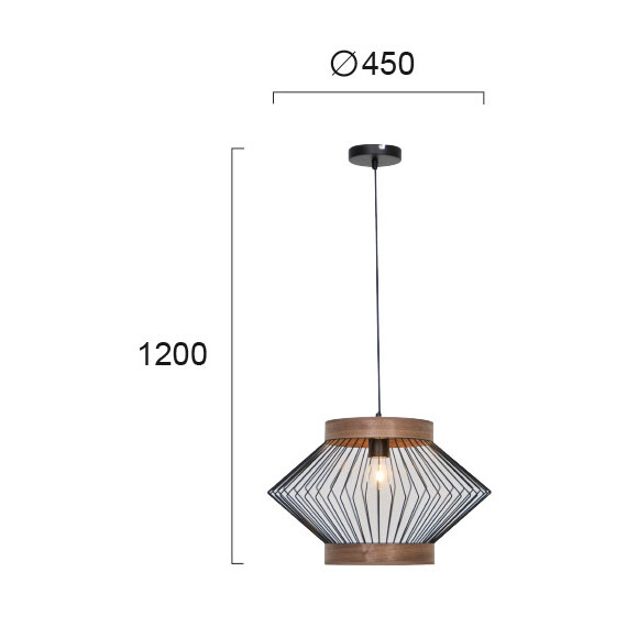 Пендел DARLING 4211900 Viokef 1xE27 | Osvetlenieto.bg